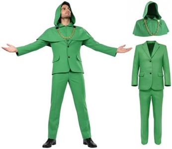 DEZEXHOM Dr Green Costume Adult Men Halloween Superhero Cosplay Green Suit Fancy Dress for Halloween Party St. Patrick’s Day(S)