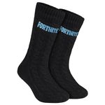 Fortnite Slipper Socks for Men Teenagers - Warm Soft Fluffy Socks with Non Slip Sole Sherpa Lined One Size - Mens Gifts