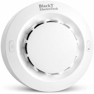Blackt Electrotech BT35W WiFi Smart Photoelectric Smoke Detector - Ceiling Mounted Fire Alarm with 80dB Siren with Smart Life App Alerts