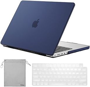 ProCase for MacBook Pro 14.2 Inch 2026 M5 / M5 Pro / M5 Max & 2024 M4 A3112 A3185 A3401 / 2023–2021 M3 A2918 A2992 M2 A2779 M1 A2442, Slim Hard Shell Case with Keyboard Cover – Darkblue