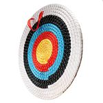 AUVIM Archery Targets for Backyard Hand-Made Straw Archery Target for Recurve Bow Compound Bow or Longbow 20 Inches Traditional Bow Arrow Target for Kids Youth Adult Archery Hunting Practice