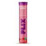 PLIX - THE PLANT FIX Collagen Builder Bubbly Effervescent - 15 Tablets (Watermelon) for Hydrated Skin & Anti-Aging | Amino Acid Blend For Collagen Production | Vitamin C & E | 100% Vegan