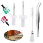 Sewing Machine Cleaning Kit, 6 Pieces Repair Machine Sewing Tools Includes Tweezers Double Headed Lint Brush 4 Pieces Sewing Machine Screwdriver, Repair Tool Kit for Repair Machine Sewing Tools