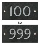 Engraved Slate House Number Plaque - 100 to 999 - (Dispatched Same/Next Day)