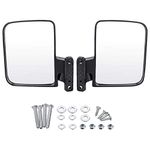 WOOSTAR Folding Side View Golf Cart Mirror Adjustable Replacement for Ezgo Club Car Pack of 2