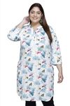 RYSH Women Pure Cotton Plus Size Printed Short Slip Suit Slip Nighty Chemise