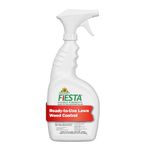 Neudorff Fiesta Lawn Weed Killer Double Strength RTU, See Results in Hours & Can Reseed Lawn 1 Day After Treatment, People & Pets Can Enter Treated Area When Spray Dries, Made with Iron (946 ML)