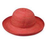Wallaroo Hat Company Women’s Sydney Sun Hat – Lightweight, Packable, Modern Style, Designed in Australia, Red