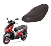 KSHEERI Ntorq 125 Scooty Seat Cover Protect from Rust and Dust, PU Leather Waterproof Durable Seat Cover (Black)