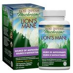 Host Defense Lion's Mane Mushroom Capsules – Mushroom Supplements, Immune Support for Adults, Source of Antioxidants, Source of Fungal Polysaccharides, Certified Organic Mushroom Mycelium, Vegetarian Capsules, 1000 mg Potency