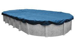 Pool Mate 351530-4PM Winter Pool Cover, Heavy-Duty Blue, 15 x 30 ft Above Ground Pools