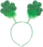 PMU St. Partick's Day Glittered Shamrock Boppers Party Headband Pkg/1