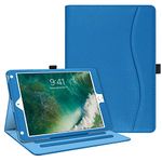 Fintie iPad 9.7 Inch 2017 / iPad Air 2 / iPad Air Case - [Corner Protection] Multi-Angle Viewing Folio Stand Cover w/ Pocket, Auto Wake / Sleep for Apple iPad 2017 Model, iPad Air 1 2, Royal Blue