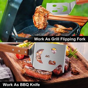 7-in-1 Stainless Steel BBQ Tool – Multi-Function Grill Utensil