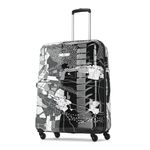 Skybags Acrylonitrile Butadiene Styrene (Abs) Trooper Large Check-in Size Hard Luggage (75Cm) | Luggage Trolley with 4 Spinner Wheels and Resettable Combination Lock | Black