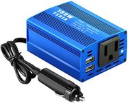 YSOLX 150W Car Power Inverter DC 12V to 110V AC Converter with 3.1A Dual USB Car Charger Adapter Blue