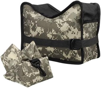 Twod Shooting Rest Bags, Shooting Bag, Rest Front Rear Support Sandbag Stand Holders with 600 Denier Polyester for Rifle Hunting-Camo Grey
