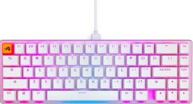 Glorious PC Gaming Race GMMK 2 - TKL Hot Swappable Mechanical Keyboard, Red Switches, Wired, TKL Compact Gaming Keyboard - 65% Percent Keyboard (White RGB Keyboard)