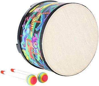 Floor Tom Drum for Kids 10 inch Percussion Instrument Music Drum with 2 Mallets for Baby Children Special Christmas Birthday Gift