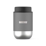 Zoku - Insulated Food Canister for thinKitchen:, Wide Mouth Food Jar, Lightweight, Stainless Steel, Leakproof Thermos, Easy to Clean, BPA Free, for Adults and Kids (Silver) (16oz)