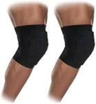 McDavid Hex Pads for Knees, Elbows & Shins, Moisture Wicking with HEX Technology, Black, Adult, XXL