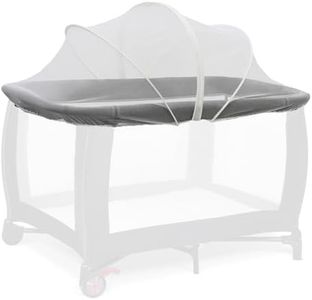 Travel Crib Tent, Pack and Play Mosquito Net Cover with 2-Way Zipper for Playpen Playard White