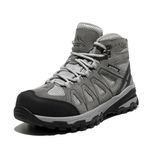 NORTIV 8 Women's Waterproof Wide Hiking Boots Outdoor Trekking Camping Trail Hiking Boots,Size 6.5,LIGHT GREY,SNHB211W-W