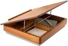 ROSSIE Home Acacia Wood Easel Lap Desk with Storage - Natural - Fits up to 17.3 Inch Laptops - Style No. 76516