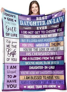 Ekpvgit Daughter in Law Gifts, Best Gifts for Daughter in Law, Daughter in Law Gifts from Mother in Law, Daughter in Law Gifts Ideas, Future Daughter in Law Gifts for Birthday Wedding Blanket 50"x60"