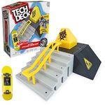 Tech Deck, Pyramid Shredder, X-Connect Park Creator, Customizable and Buildable Ramp Set with Exclusive Fingerboard, Kids Toy for Ages 6 and up