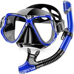 Karvipark Dry Snorkel Set, Anti-Fog Scuba Snorkelling Packages, Panoramic Wide View Snorkelling Goggle, Professional Snorkelling Gear for Adults