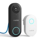 REOLINK Video Doorbell PoE Camera - 180° Diagonal, 5MP IP Security Camera Outdoor with Chime, 2-Way Talk, Plug & Play, Secured Local Storage, No Monthly Fee