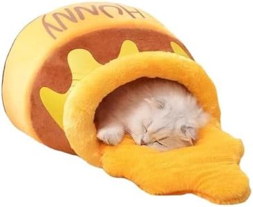 PECHVINO Honey Pot Cat Bed - Comfortable Memory Foam Pet Furniture with Removable Cushion - Stylish and Washable Cat Bed for Small Cats and Breeds