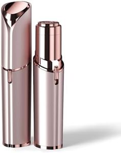 Kradaa Facial Hair Removal for Women: Electric Face Razor with LED Light - Painless & Instant Results Mini Shaver for Travel Use (Rose Gold)
