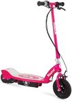 Razor E100 Kids Ride On 24 Volts Motorized Powered Electric Kick Scooter Speeds Up to 10 Miles Per Hour with Brakes and Pneumatic Tires, Daisy Pink