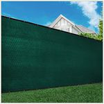 ColourTree 8' x 50' Green Fence Privacy Screen Windscreen, Commercial Grade 170 GSM Heavy Duty, We Make