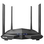 Tenda AC10U AC1200 Dual Band Gigabit Wireless Cable Router, a USB 2.0 Port, MU-MIMO, 4 Gigabit LAN Ports, 867Mbps/5 GHz+ 300Mbps /2.4GHz, Support VPN Server, WiFi Schedule, Power-saving