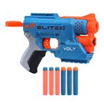 Nerf Elite 2.0 Volt SD-1 Blaster 6 Official Nerf Darts, Light Beam Targeting, 2-Dart Storage, 2 Tactical Rails to Customise for Battle, Multicolor, 5.71 x 26.67 x 20.32 cm