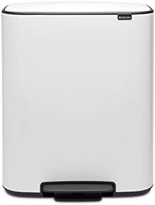 Brabantia BO Pedal Bin, 2 x 30 Litre, White