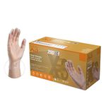 Ammex GPX3D Vinyl Glove, Latex Free, Disposable, Powder Free, Medium (Box of 200)