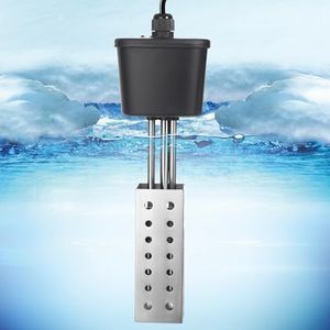 Saillong Pond Heater, Floating Deicer Heater for Outdoor Ponds, Koi Fish Warmer with Temperature Control and Power Indicator(500W, for Ponds from 100 to 250 gal)