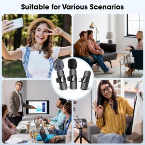 HMKCH Wireless Lavalier Microphone – Clip-On, Noise Cancelling