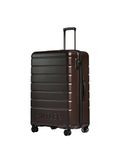 ANTLER - Logo Hard Shell Large Suitcase - Durable, Lightweight & Expandable, 4 Spinner Wheels - Adjustable Handle, TSA Lock, 81cm - Cedar Brown