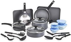 BELLA Nonstick Cookware Set with Gl