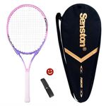 Senston 25'' Tennis Racket with Racket Bag, Lightweight Tennis Racquet, 1 Grip, 1 Vibration Dampeners