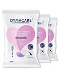 DYMACARE 5 in 1 Continence Care Wipes | Adult Scented Premium Disposable Incontinence Cloths | Skin Cleansing Wipes with Barrier Protection | 3 Packs (75 wipes in total)