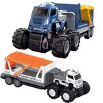 Invite Enterprise 1:43 4Wd Diecast Alloy Double-Deck Transportation Big Truck Toys With Friction Powered Miniature Car Vehicle Toy For Kids, Boys And Girls (2 Color Truck = Sent Any 1 Truck)