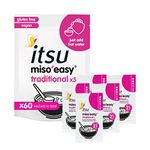 itsu Miso'Easy Soup | Instant Miso Paste | 1260g (Pack of 60 x 21g Soup Sachets) | Traditional Japanese Miso Paste | Gluten-Free, Vegan