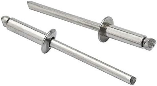 ISPINNER 50pcs 3/16" x 1/2" Stainless Steel Blind Rivets, 4.8 x 12.7mm Pop Rivets, Pack of 50