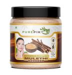 Pure Pik Organic Mulethi Powder For Face, Eating (200 Gram) Jar Pack,licorice powder,Yashtimadhu Powder